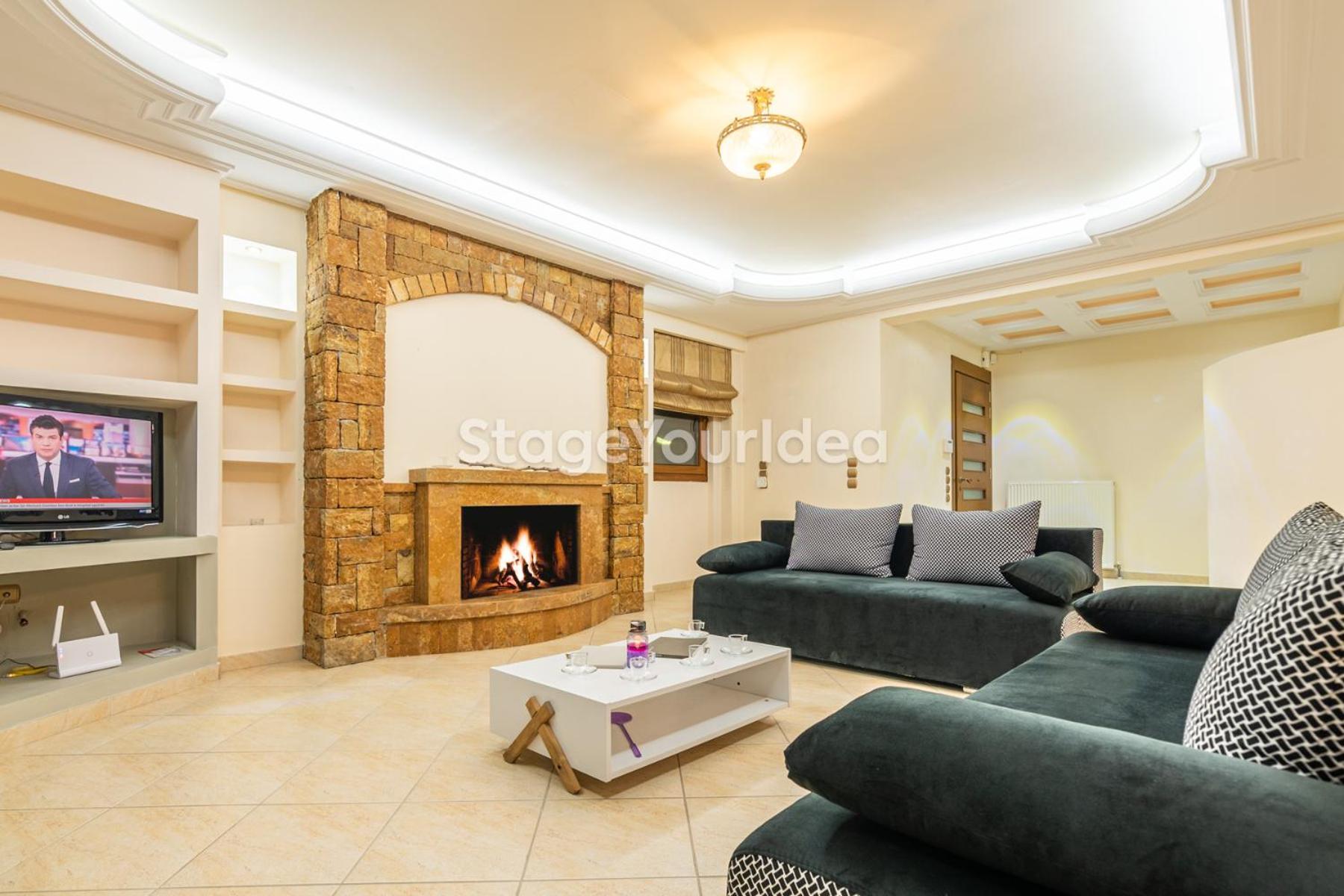 Luxury Appartment, Only 7 Minutes From Thessaloniki Airport And 15 Minutes From City Center ,For 8-23 People Also For Gatherings And Parties Neon Rysion Zewnętrze zdjęcie