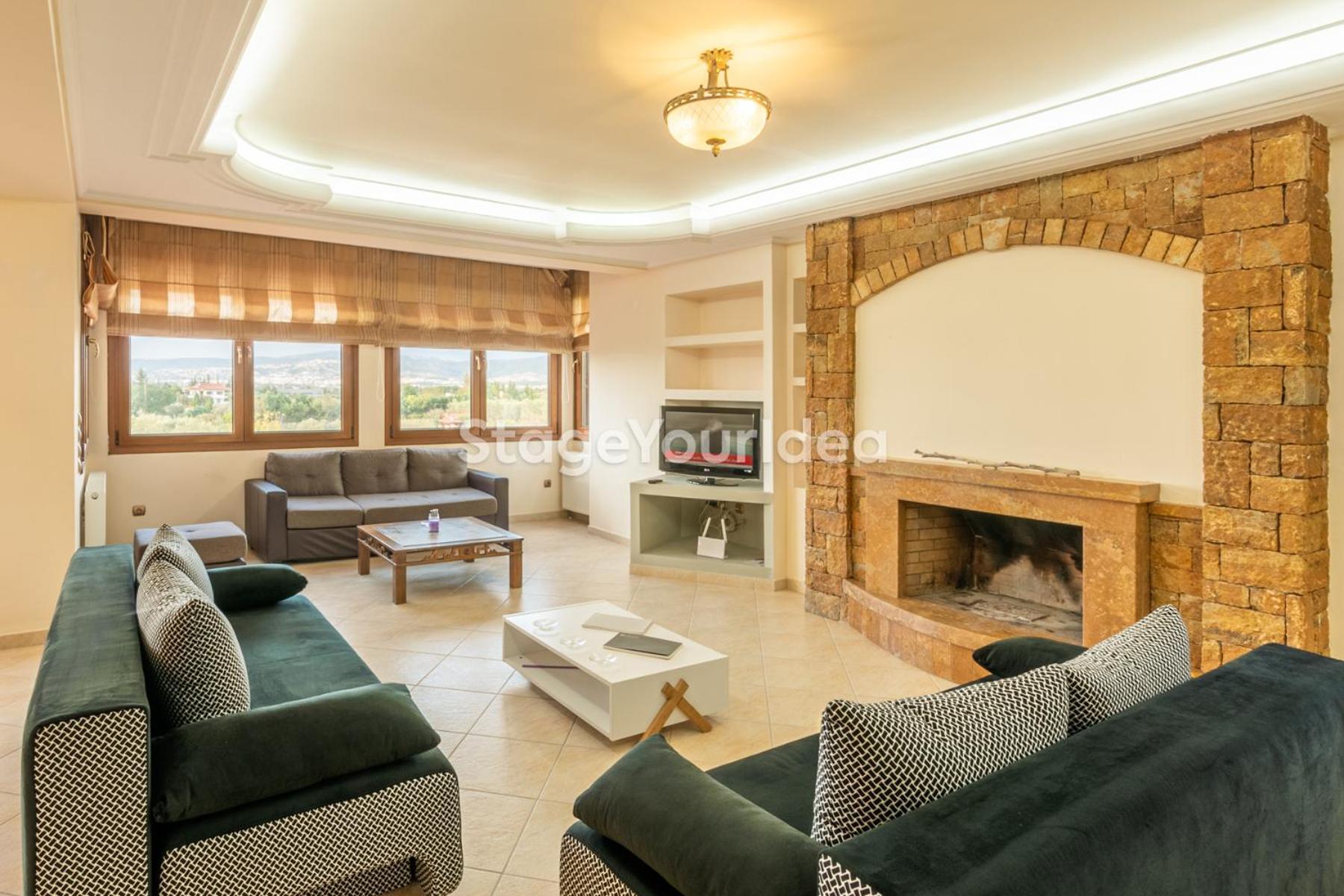 Luxury Appartment, Only 7 Minutes From Thessaloniki Airport And 15 Minutes From City Center ,For 8-23 People Also For Gatherings And Parties Neon Rysion Zewnętrze zdjęcie