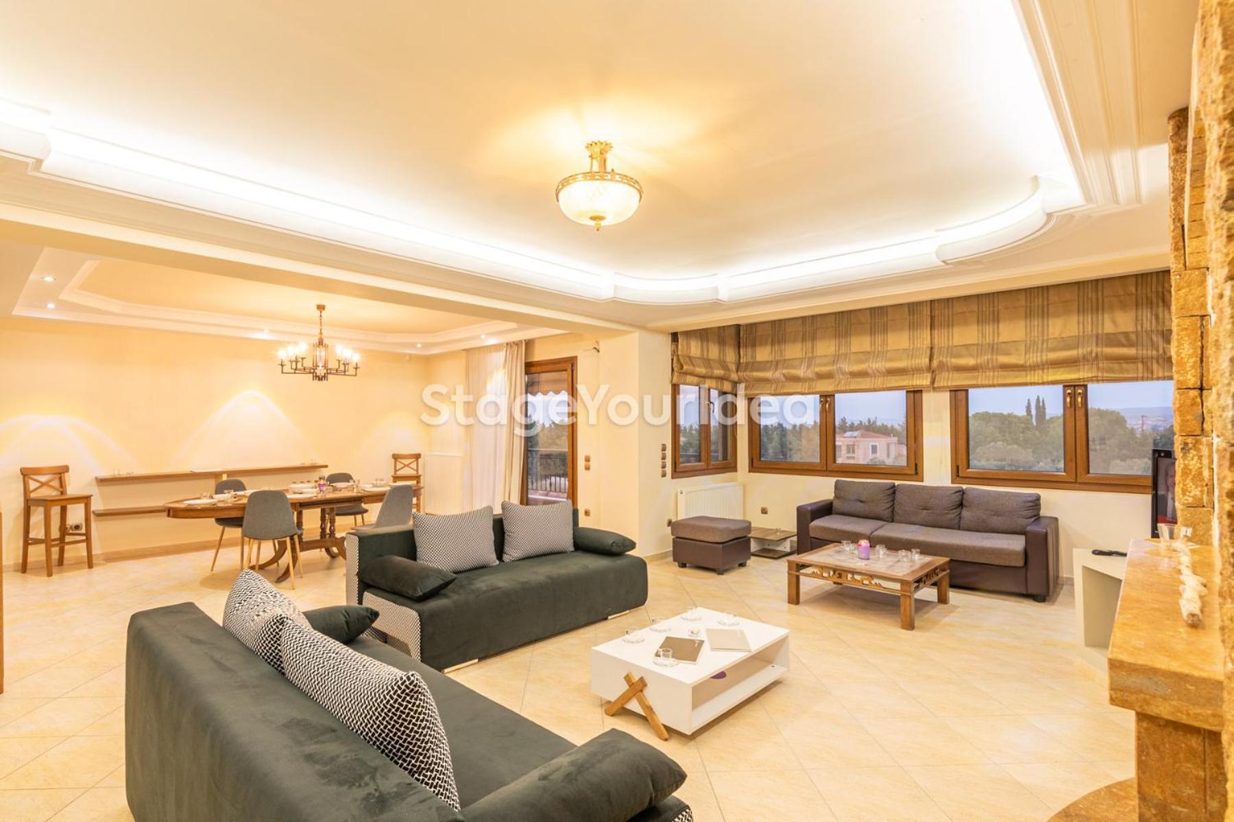 Luxury Appartment, Only 7 Minutes From Thessaloniki Airport And 15 Minutes From City Center ,For 8-23 People Also For Gatherings And Parties Neon Rysion Zewnętrze zdjęcie